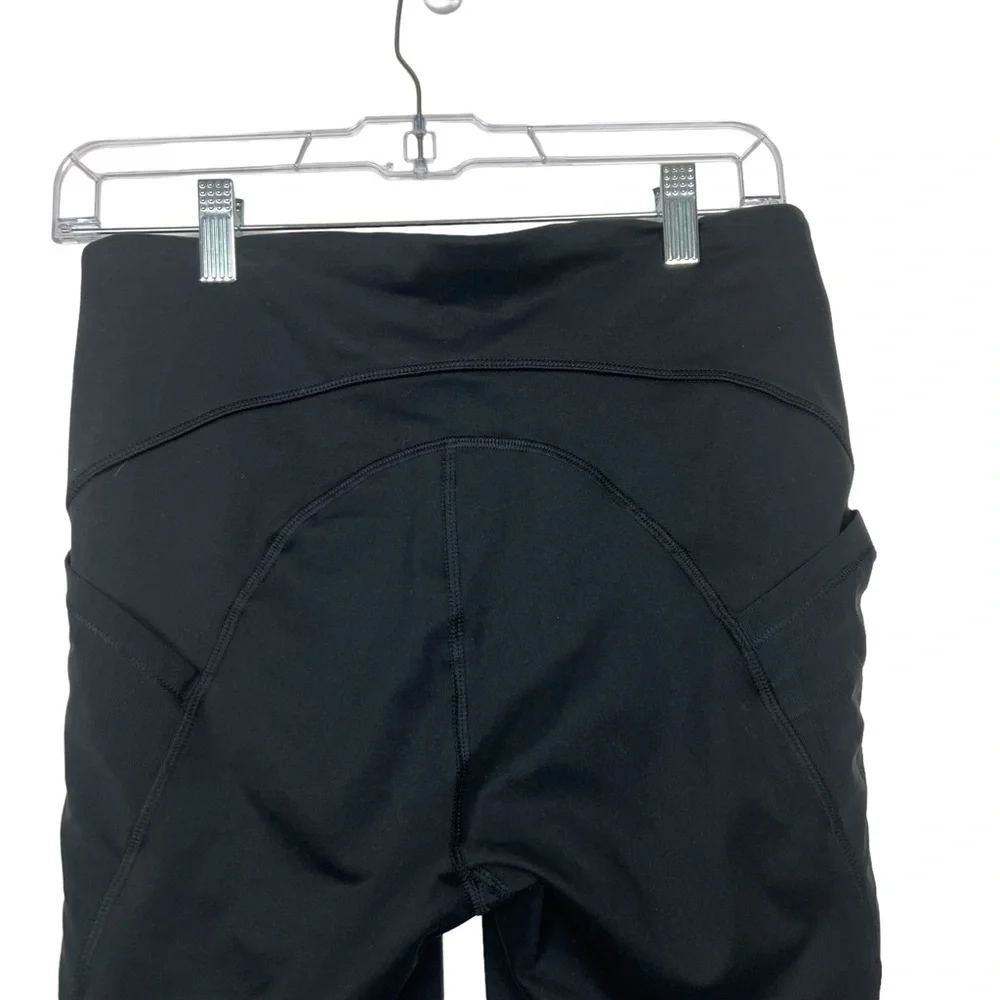 All in Motion Black Crop Mesh Leggings Medium